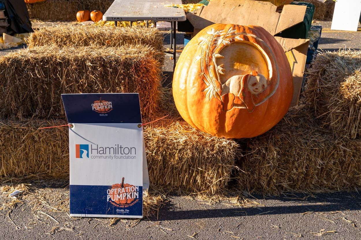 Hamilton Community Foundation pumpkin design