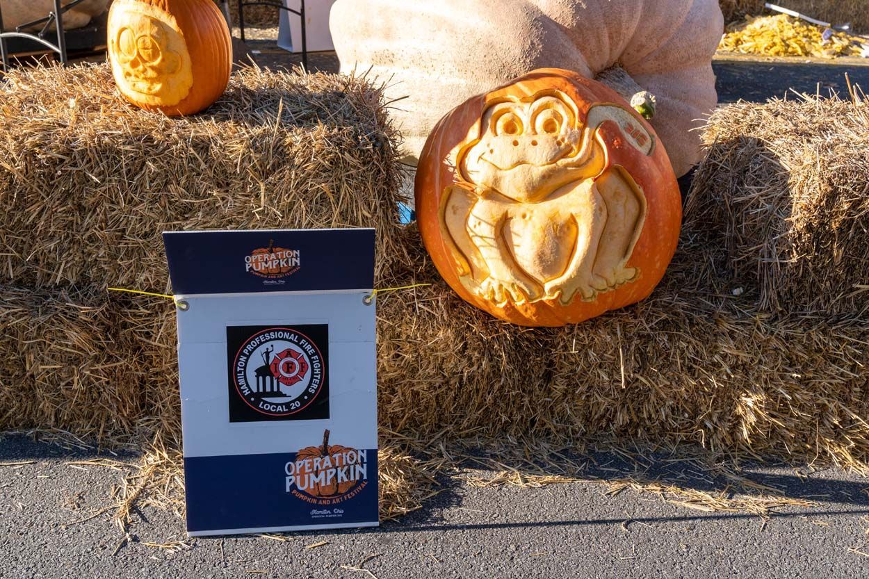Hamilton Professional Fire Fighters pumpkin design