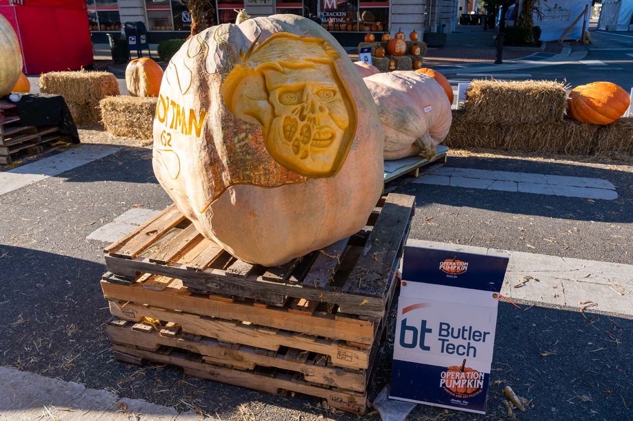 Butler Tech pumpkin design
