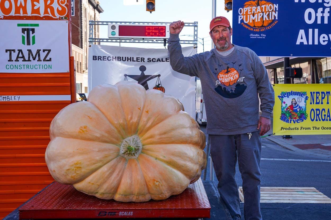 Man with the pumpkin