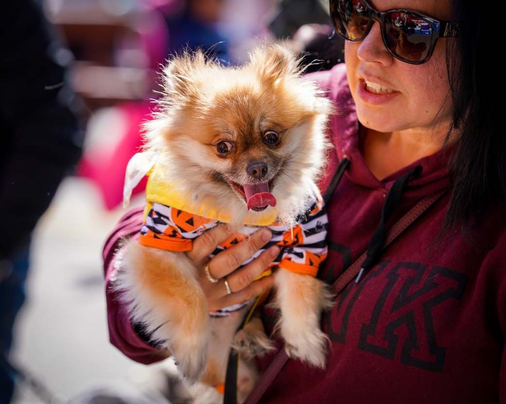 Lady with her fur baby