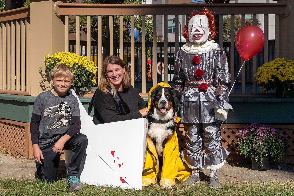 Dog with Pennywise