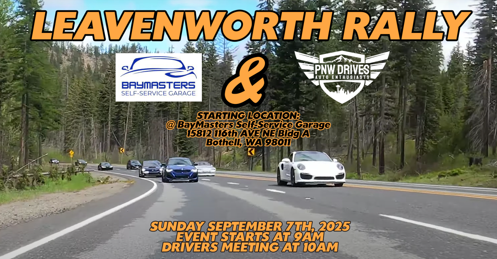 Leavenworth Rally - BayMasters + PNW Drives event