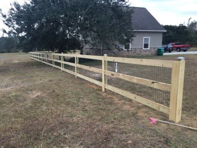 brown fence