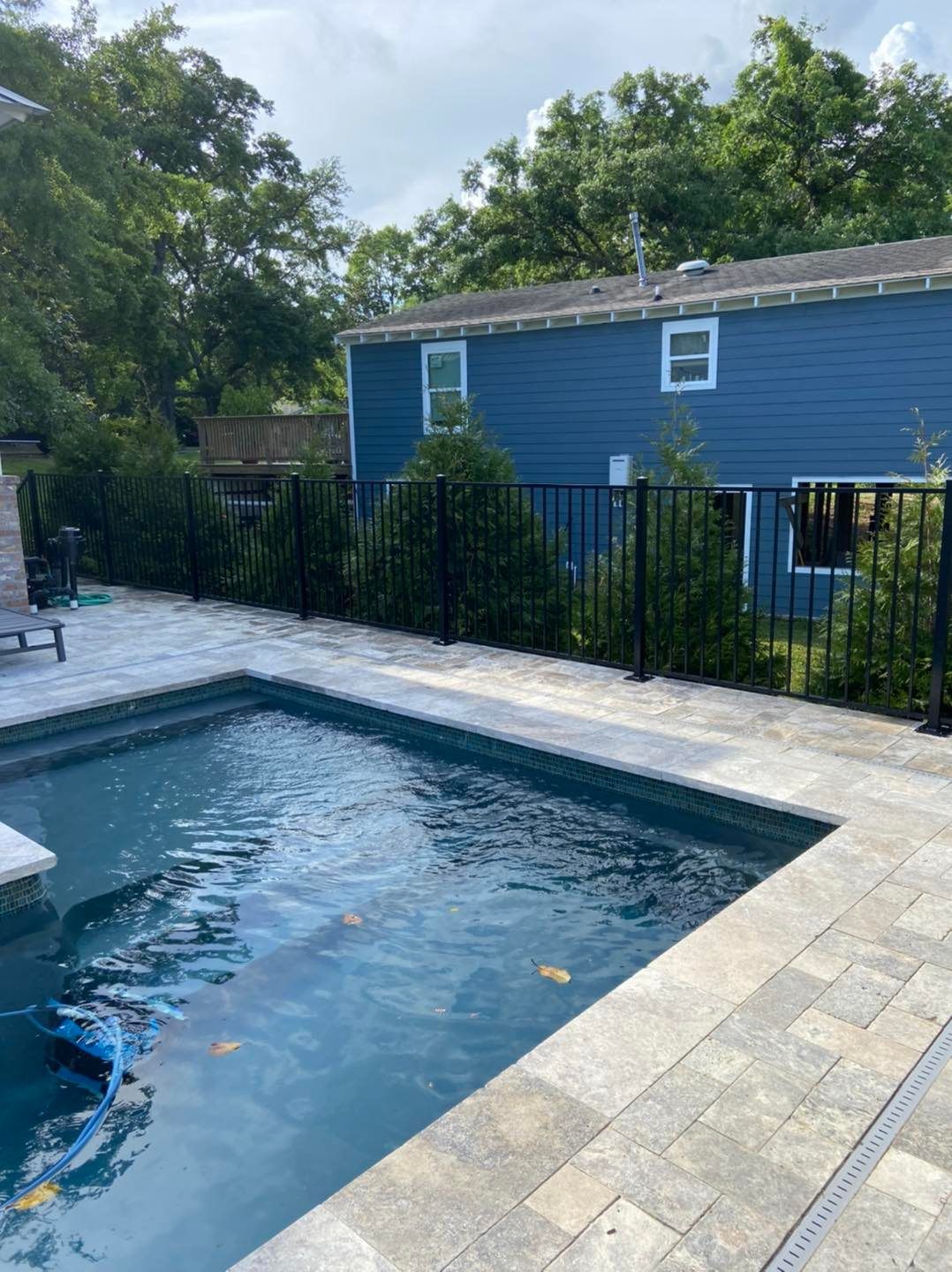 house with pool and gate