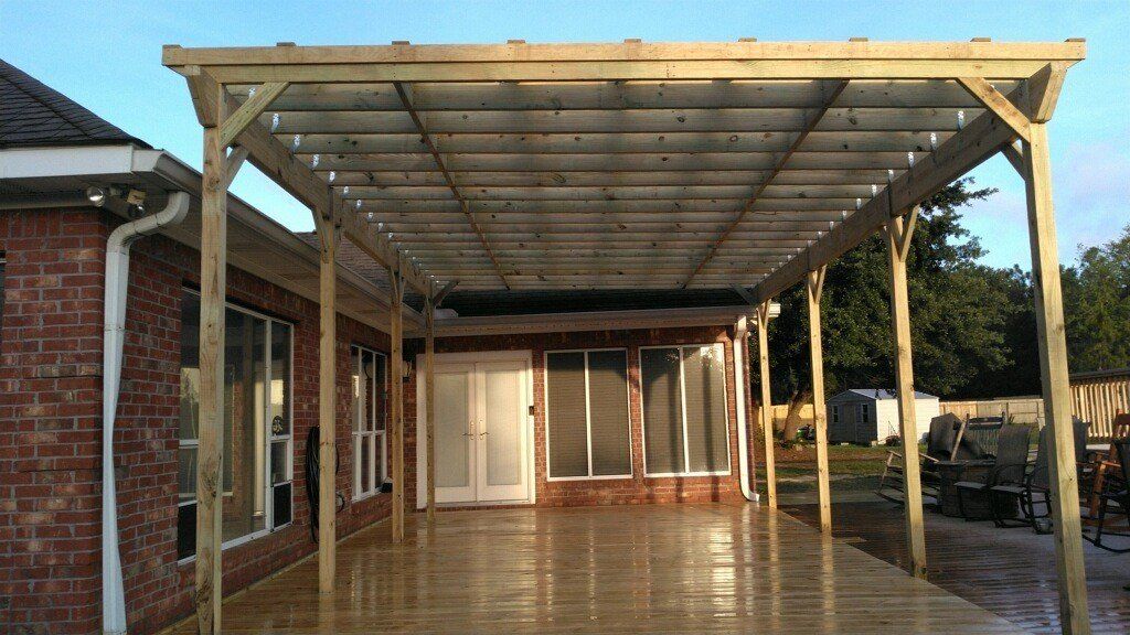 Wooden pergola