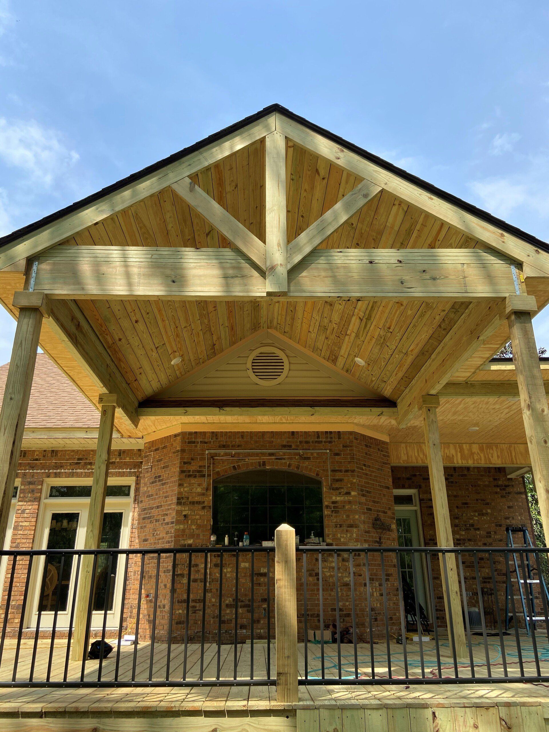 Wooden pergola
