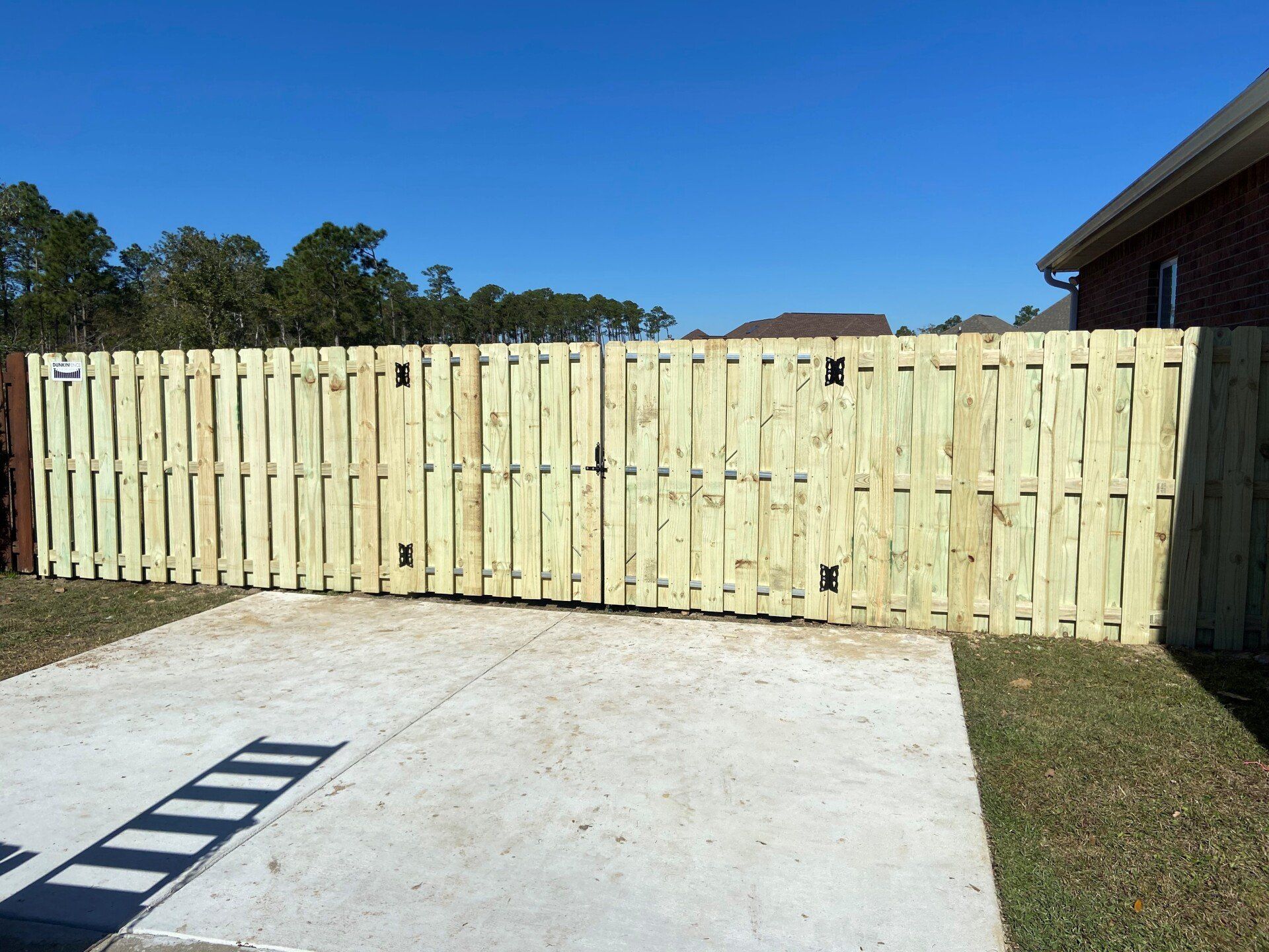 Shadowbox fence