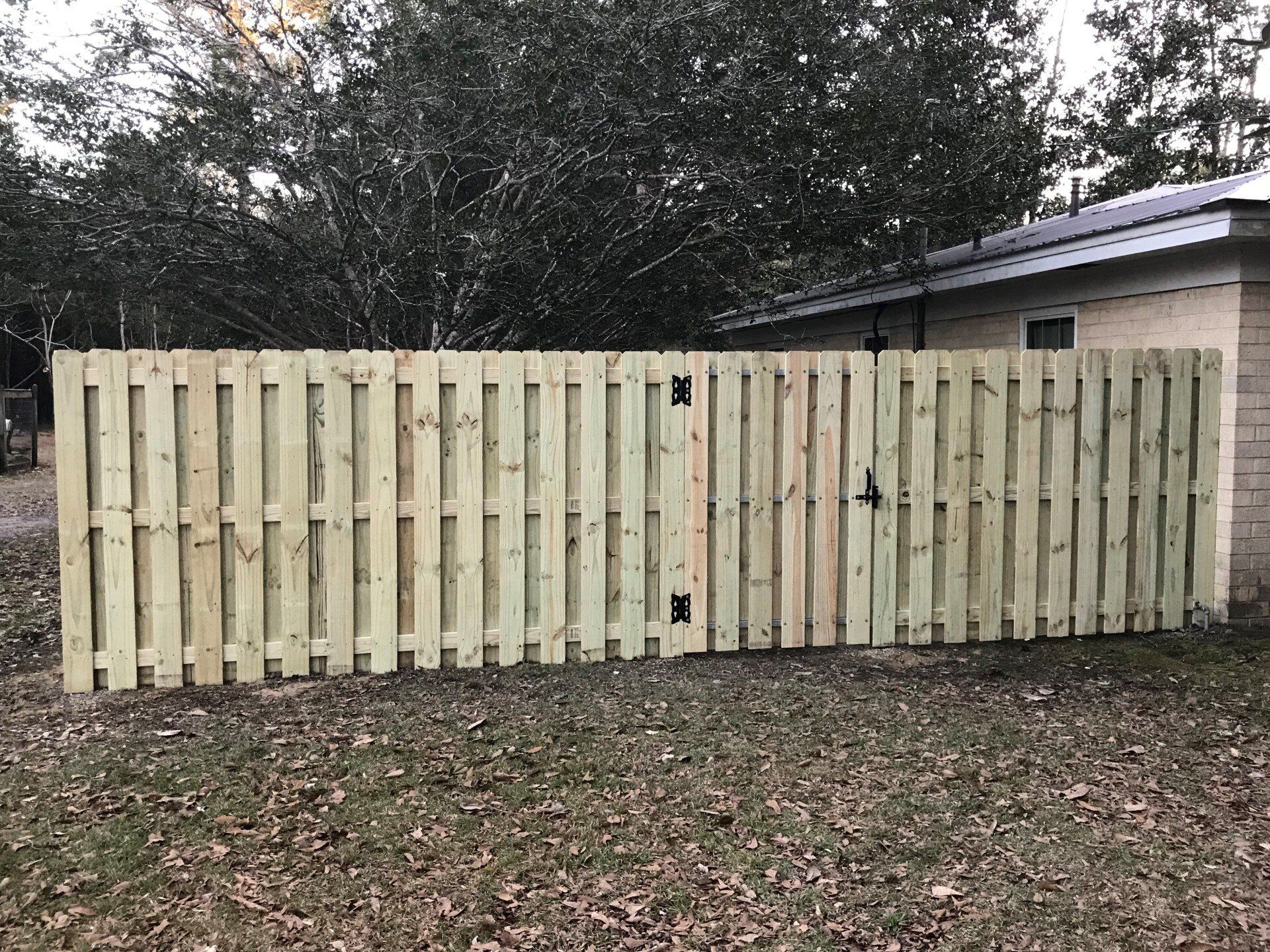 Shadowbox fence