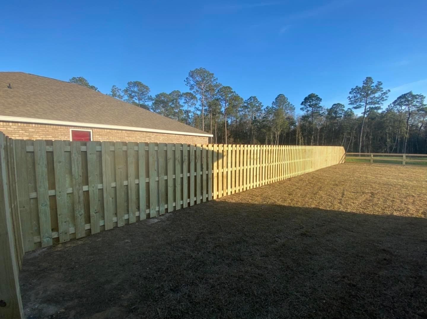 Shadowbox fence