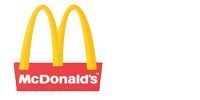 A mcdonald 's logo on a white background.