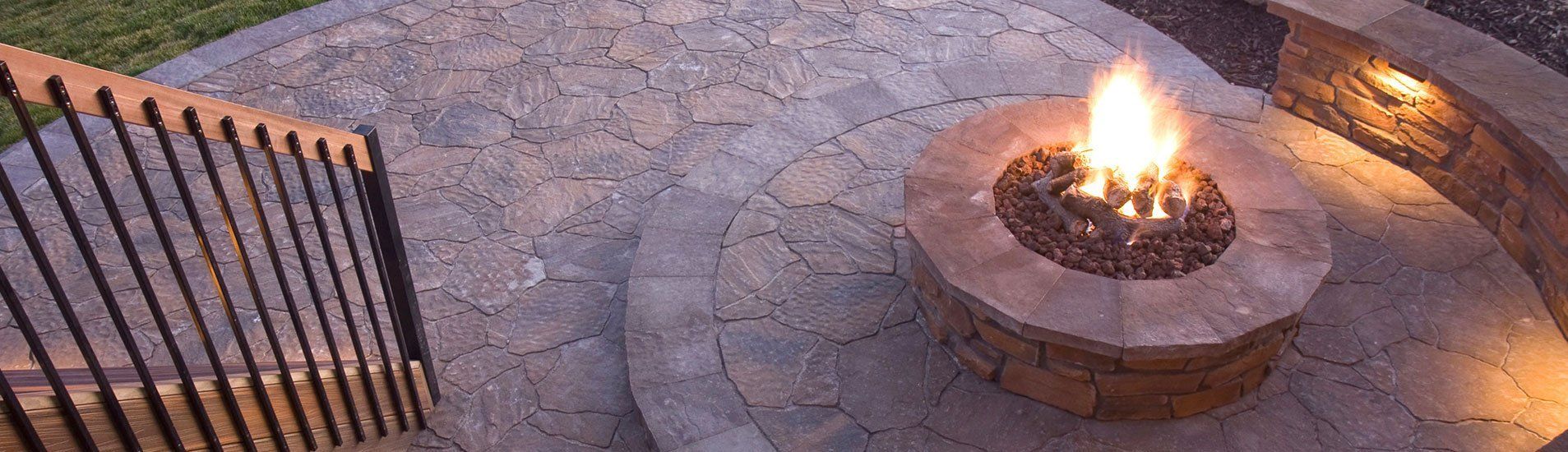 Patio fire place