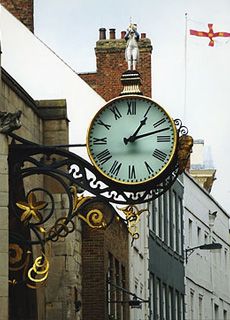Street clock in York