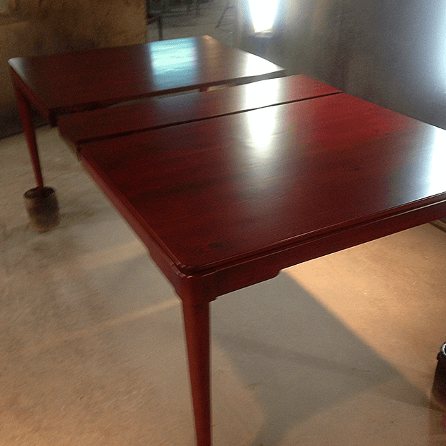 Furniture repair and restoration work