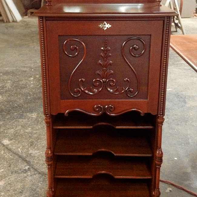 Furniture repair and restoration work