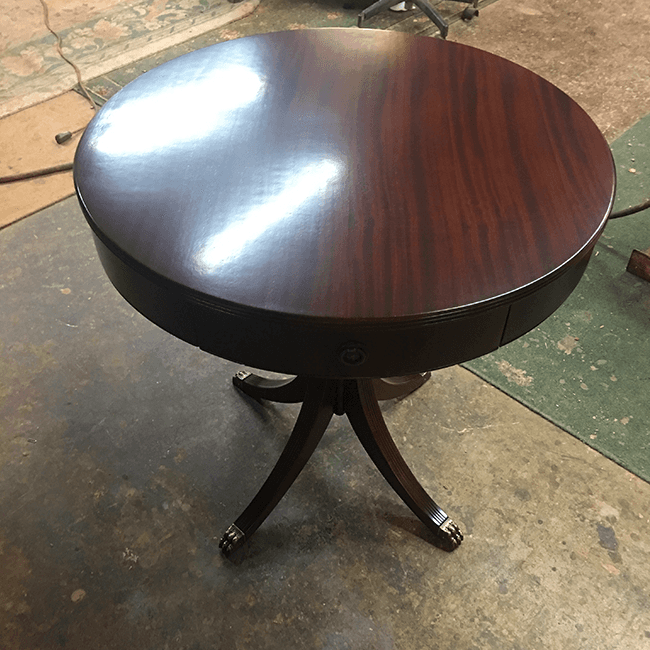 Furniture repair and restoration work