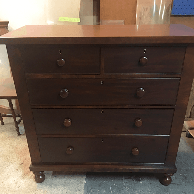 Furniture repair and restoration work