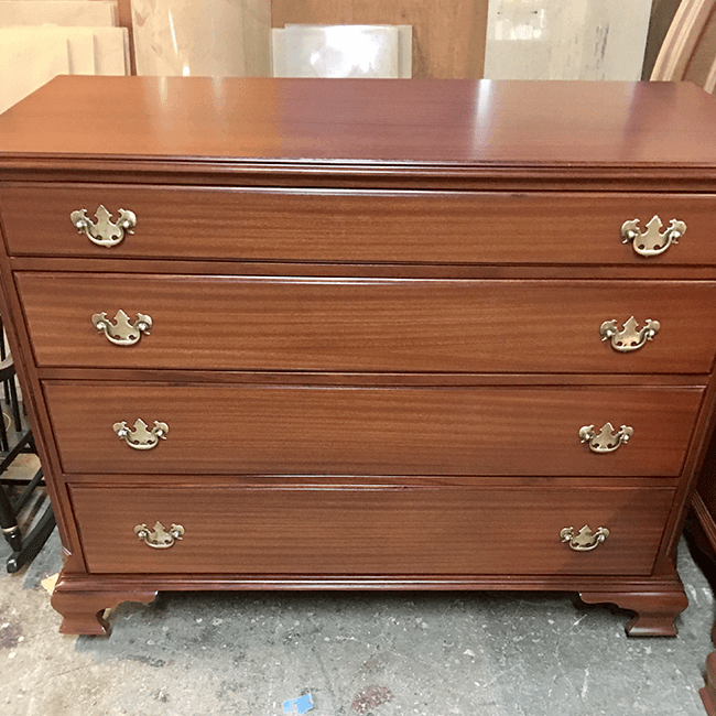 Furniture repair and restoration work