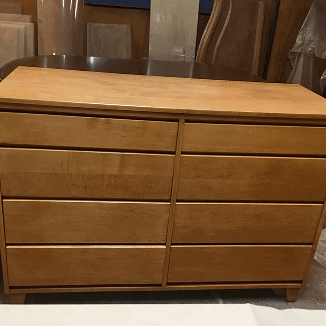 Furniture repair and restoration work