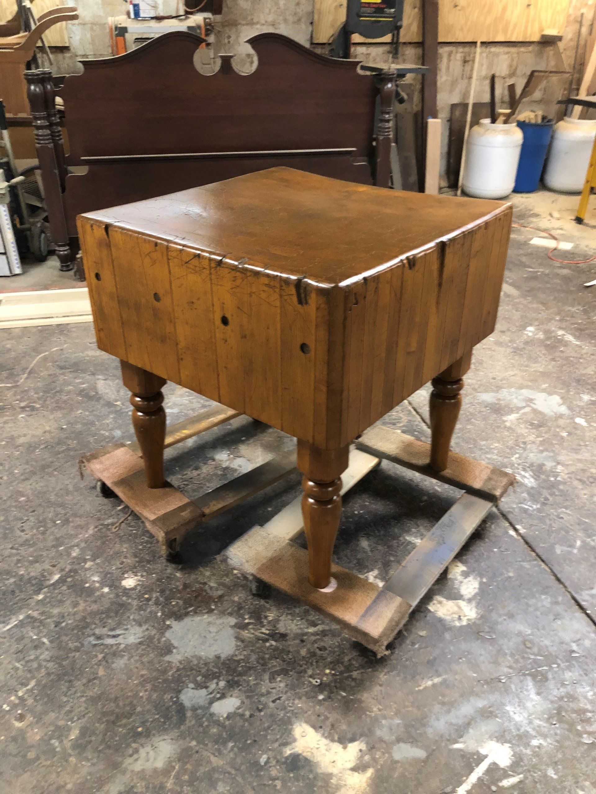 Wooden cabinet restoration