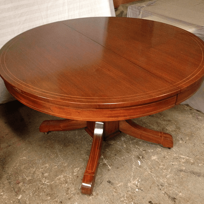 Furniture repair and restoration work