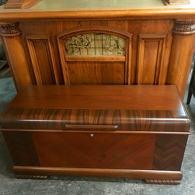 Furniture repair and restoration work