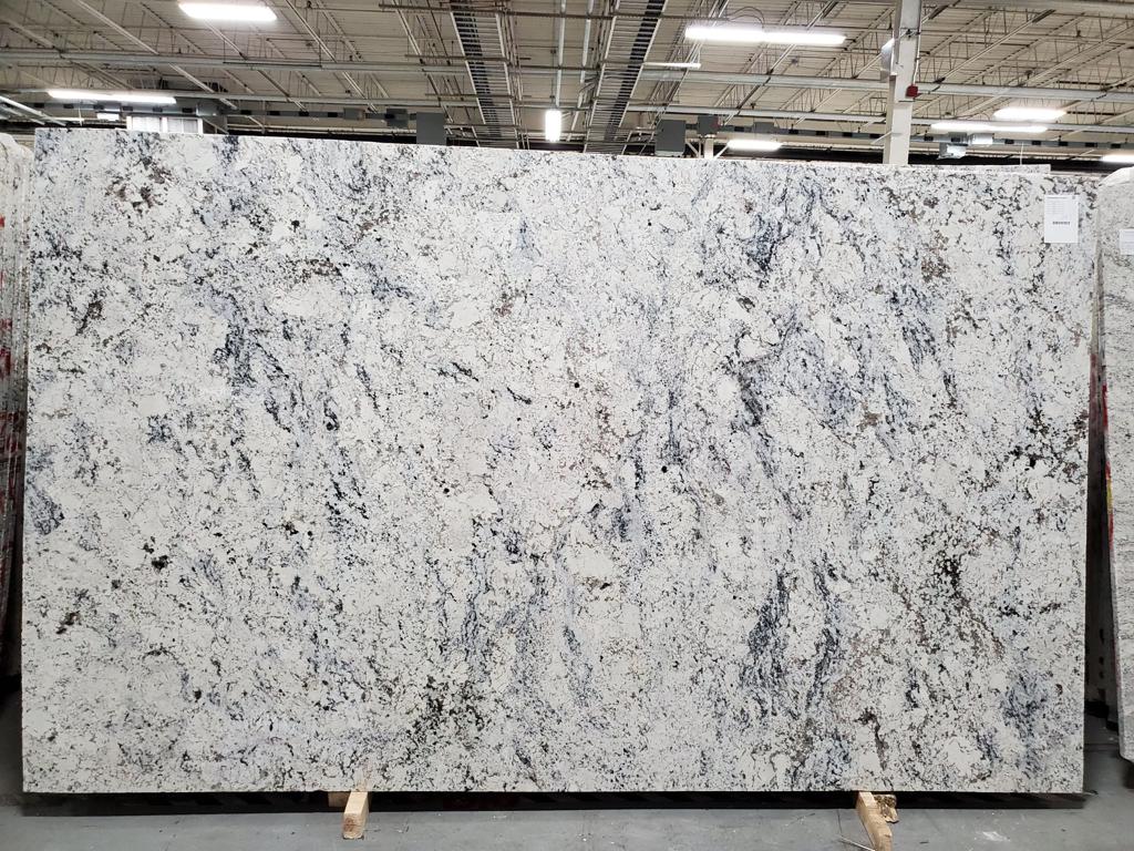 Gray and white granite design