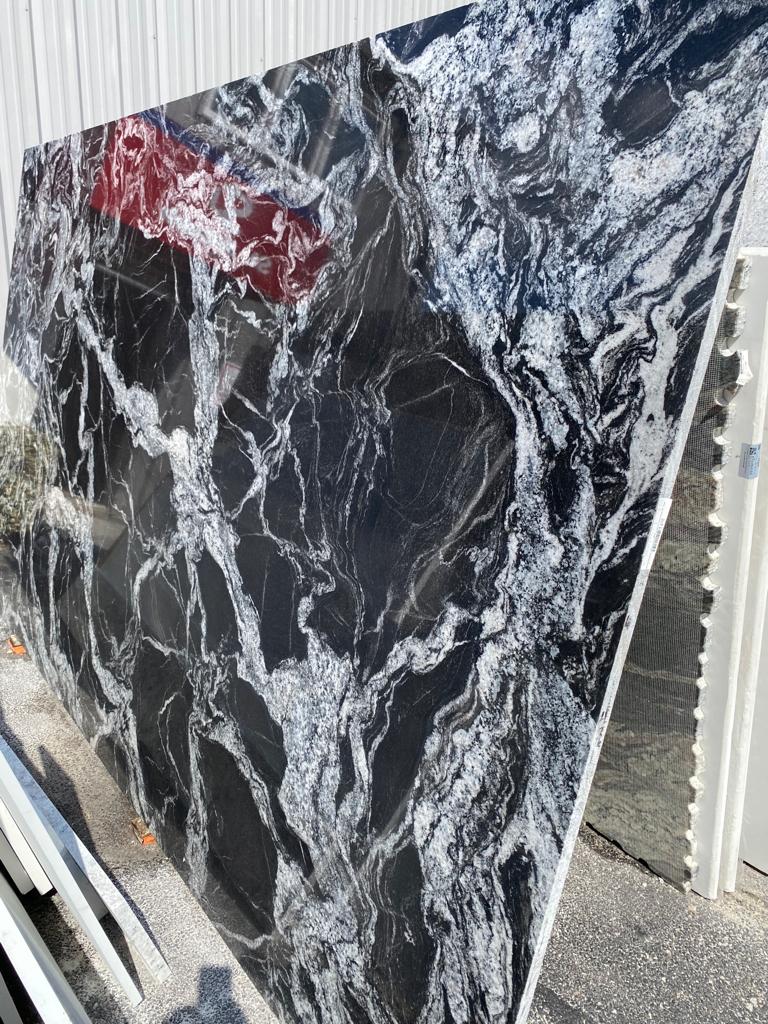 Black and white granite design