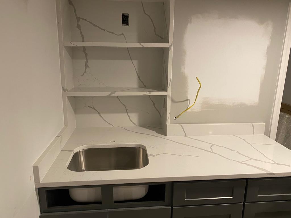 Bathroom countertop with sink