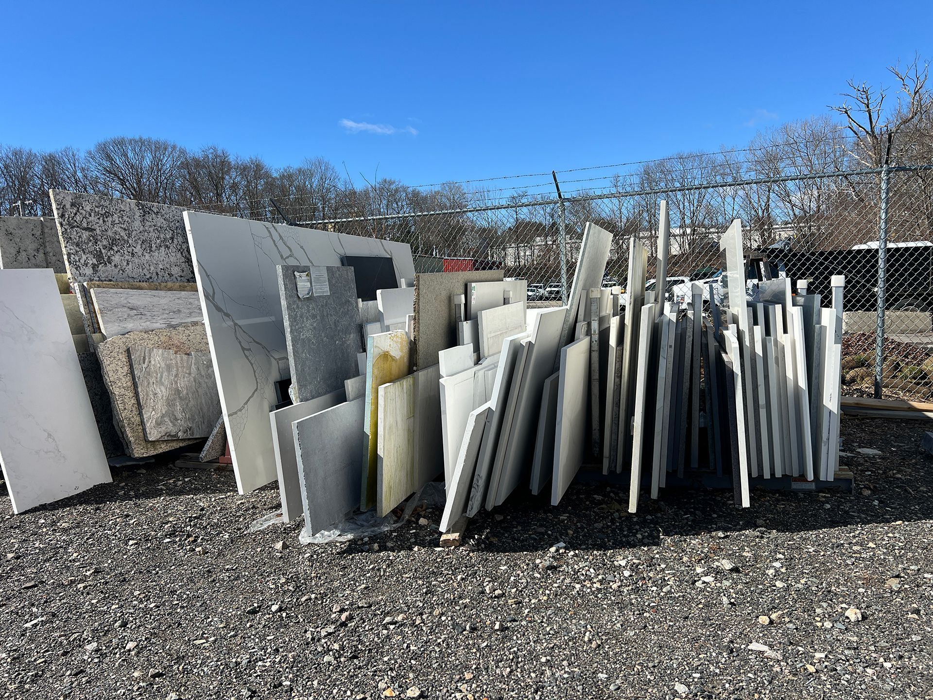 Remnant granite slabs