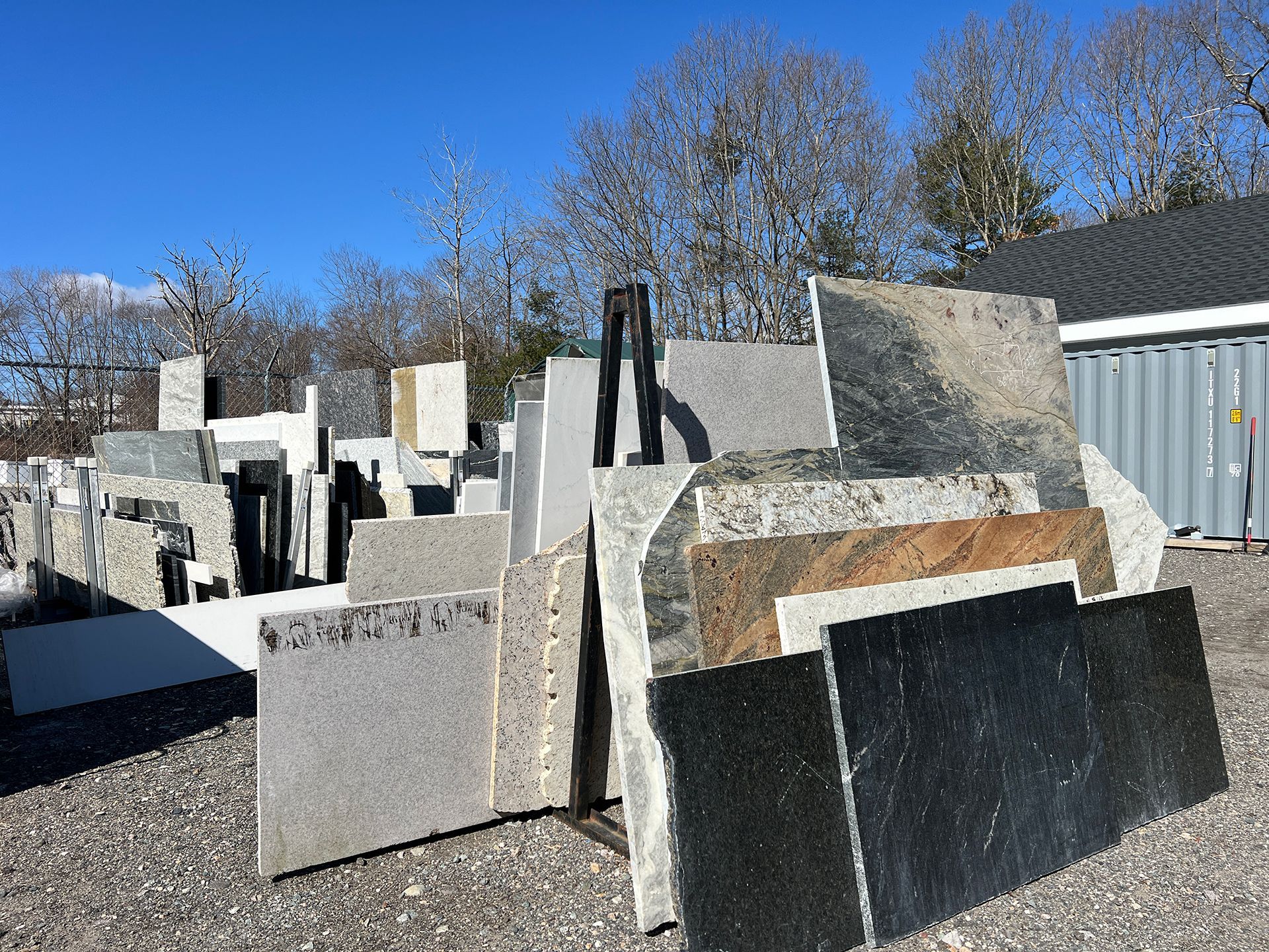Remnant granite slab showroom