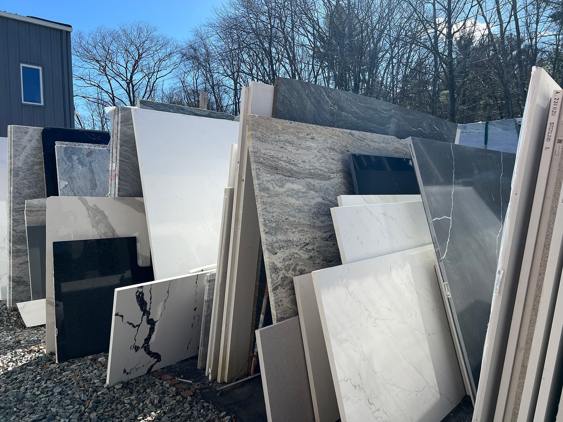 Granite slabs with beautiful designs