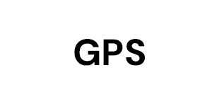 GPS text on a white background.