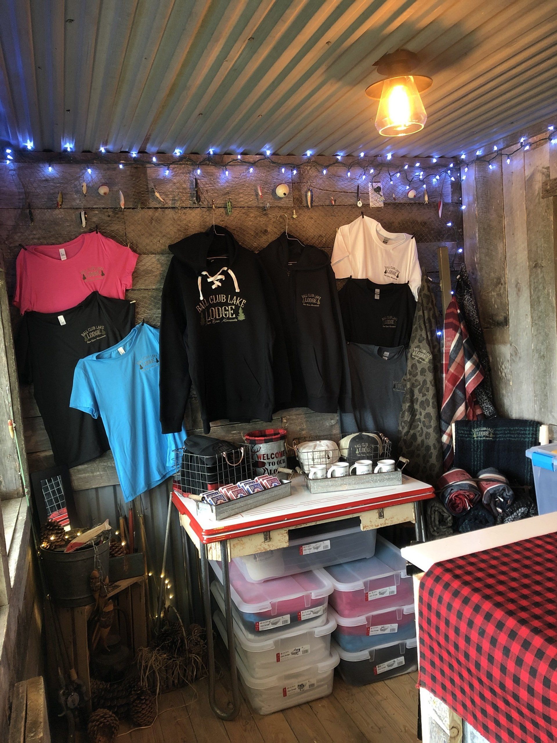 Gift shop in the lodge cabin