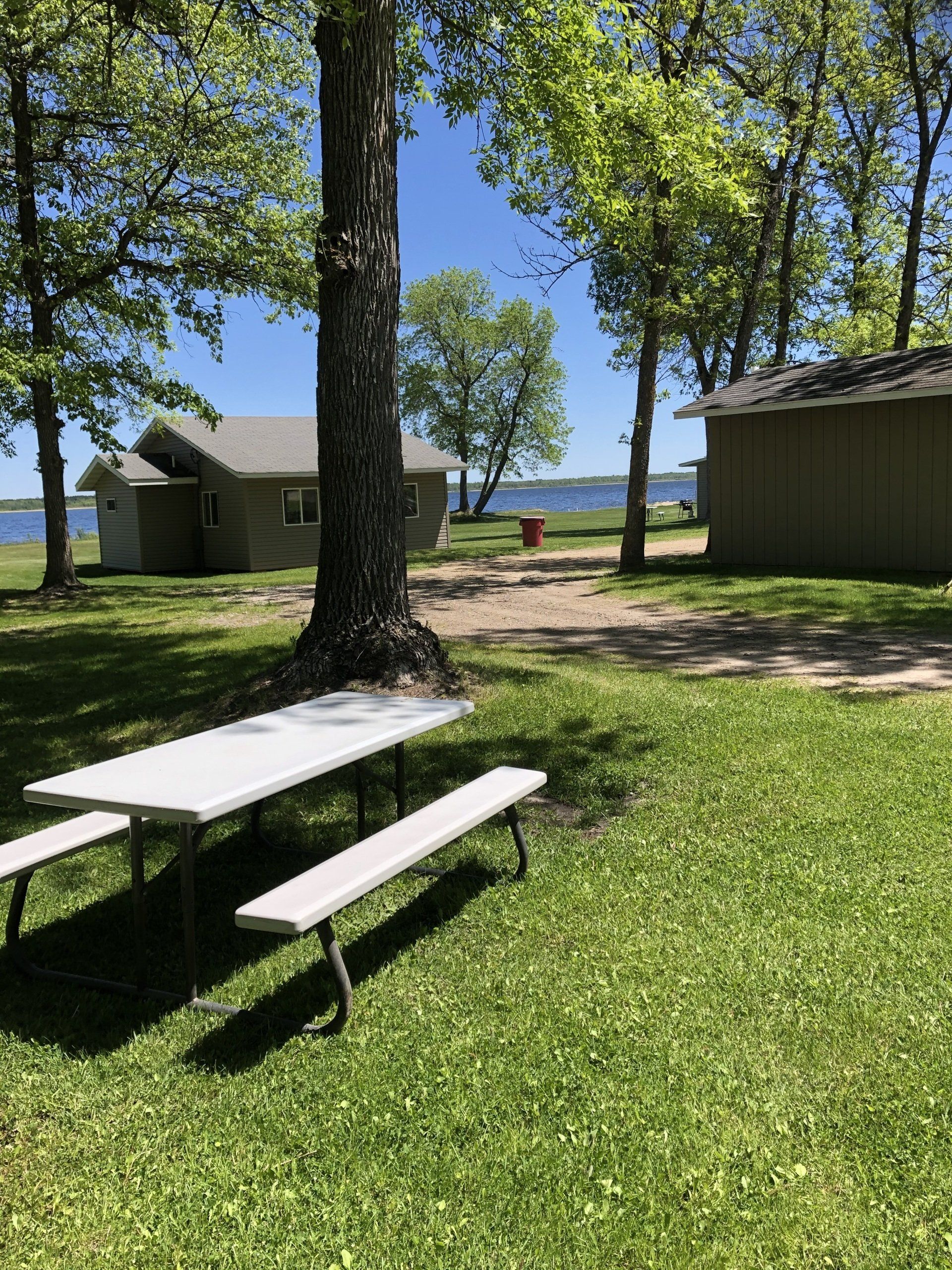 A lodge cabin by the lake