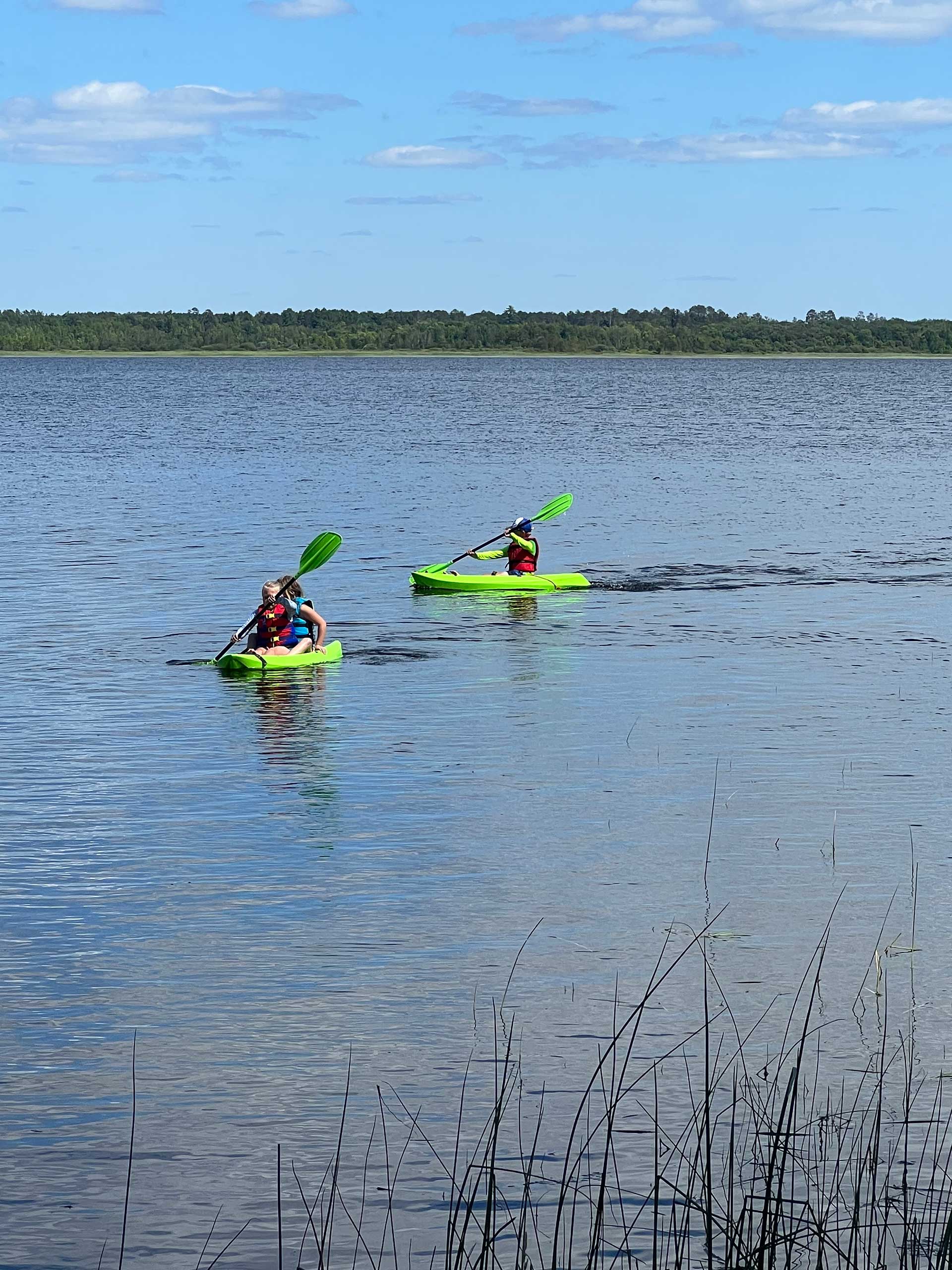 Kayaking at the lake