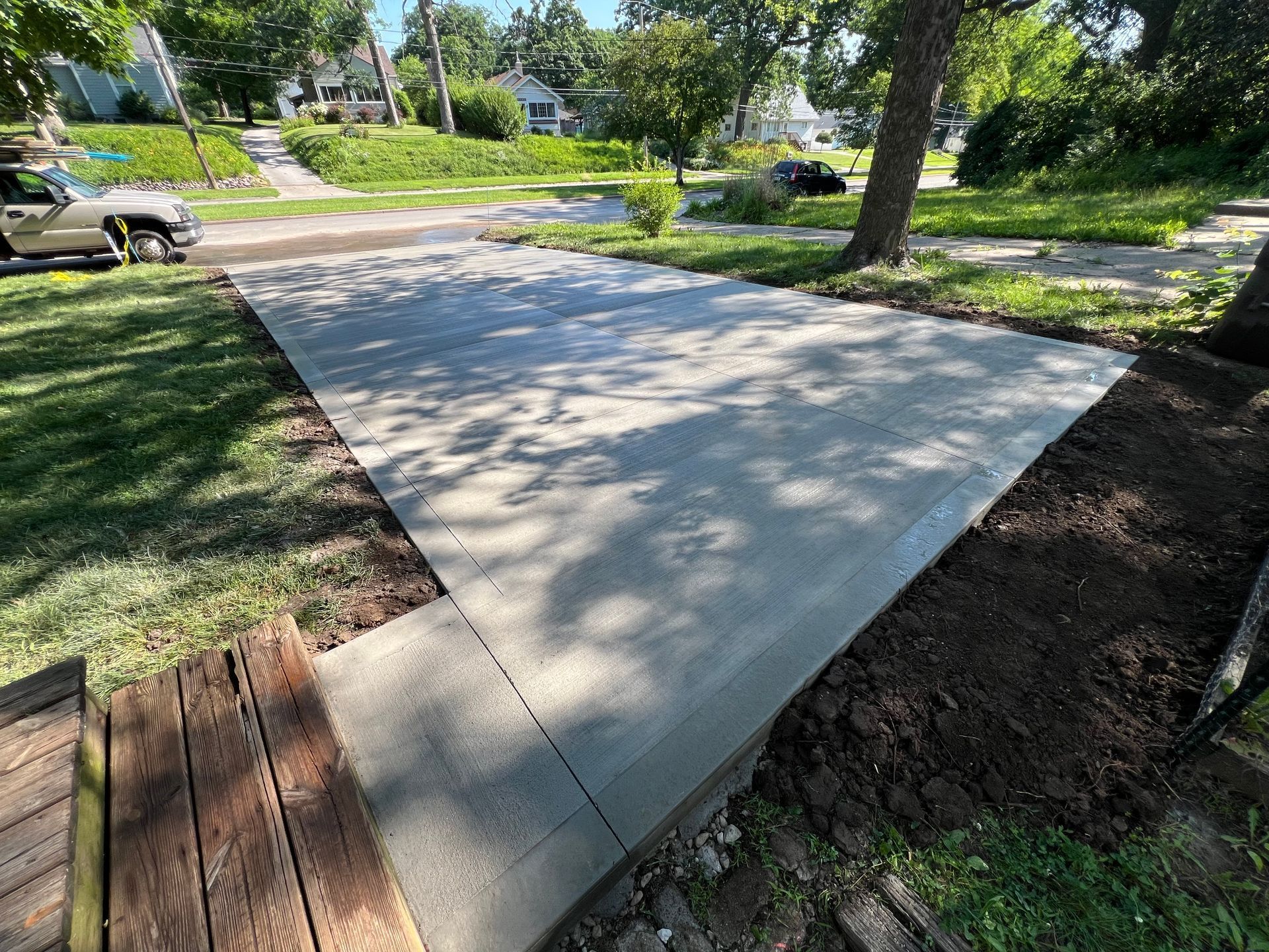 concrete driveway