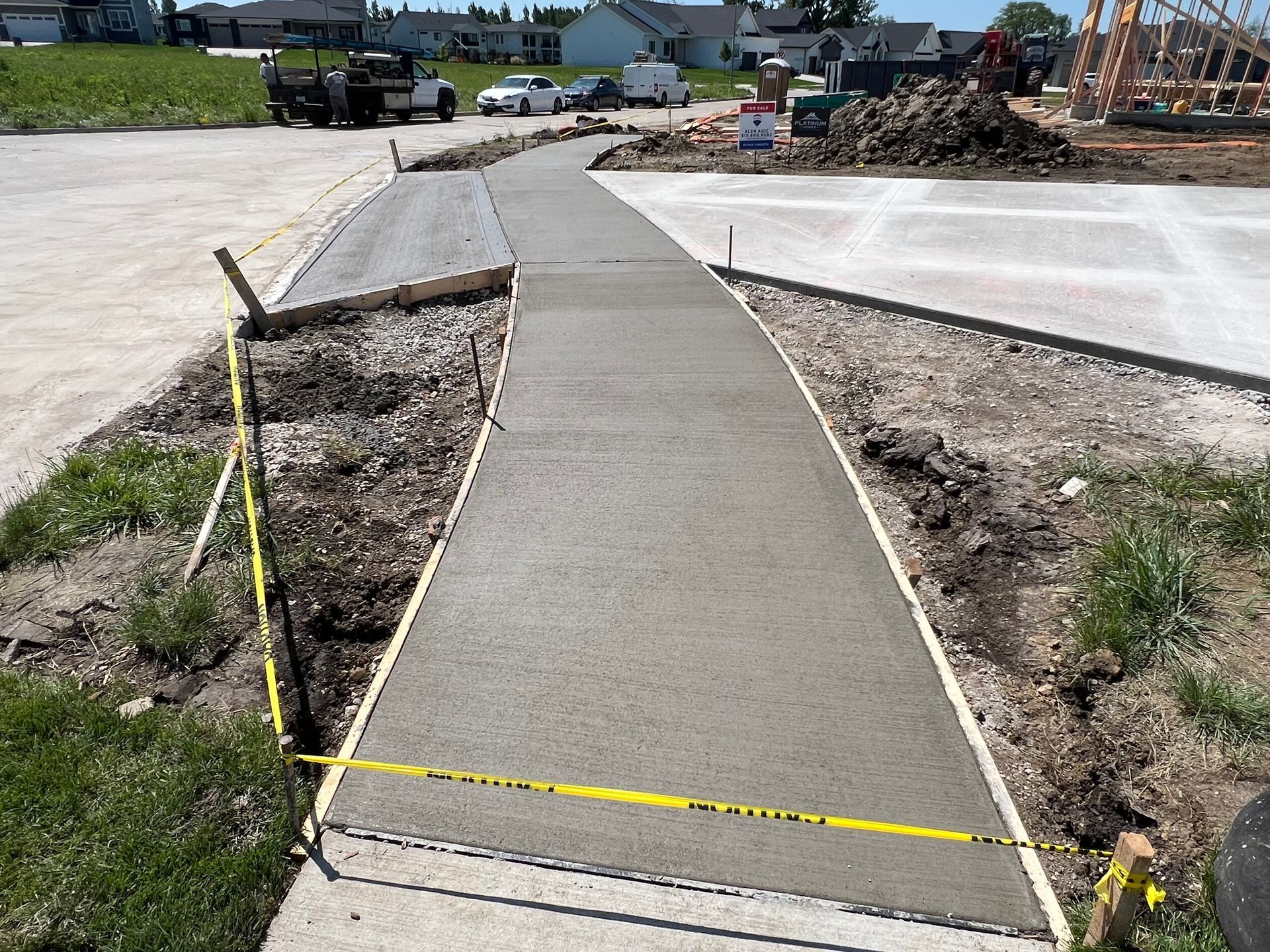 sidewalk installation
