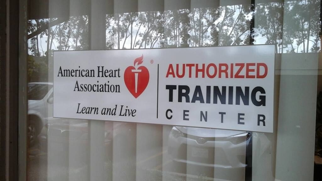 A sign that says authorized training center on it