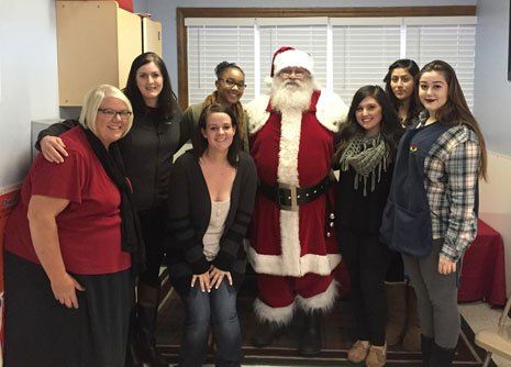 Staffs with Santa
