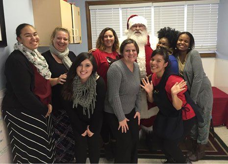Staffs with Santa