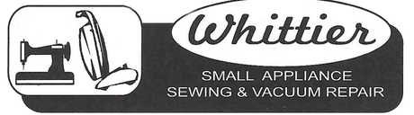 Whittier Small Appliance Sewing & Vacuum - Logo