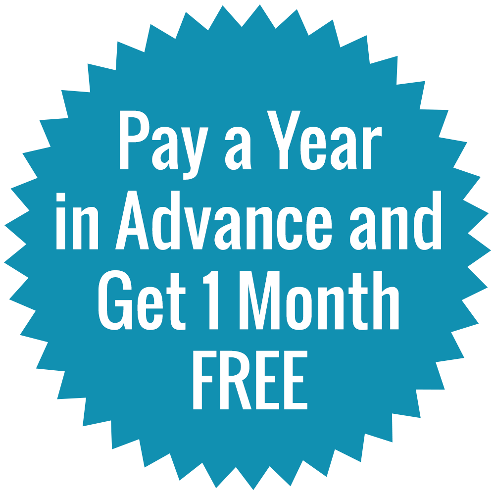Pay a Year in Advance and Get 1 Month Free