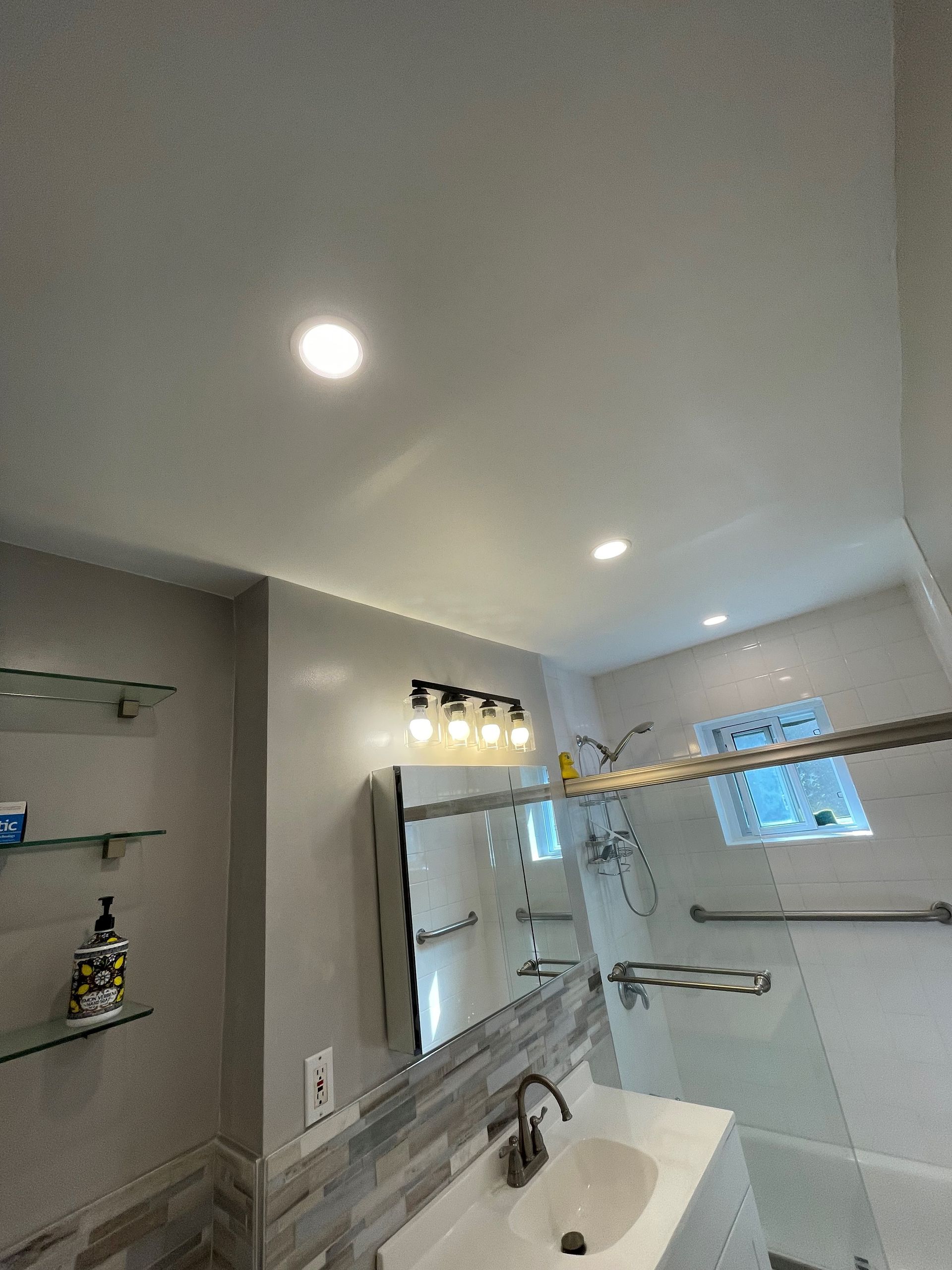 Bathroom ceiling repair renovation after