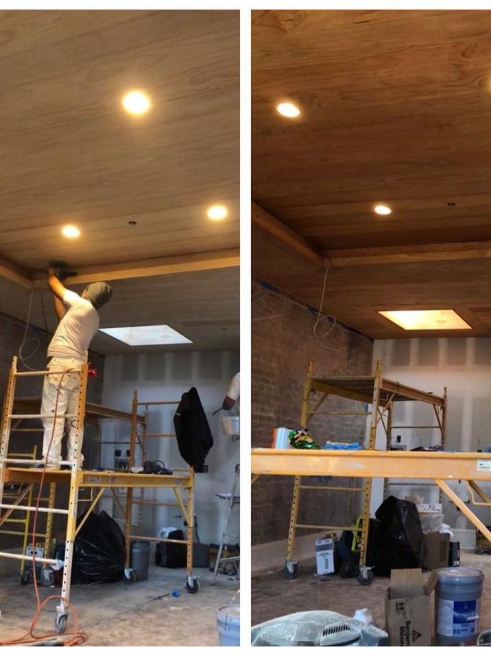 Before and after staining