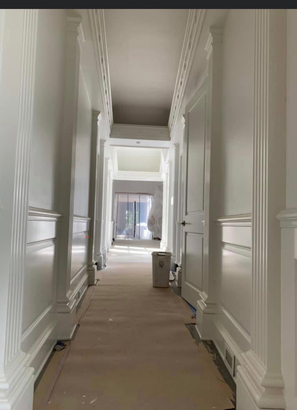 hallway white painting