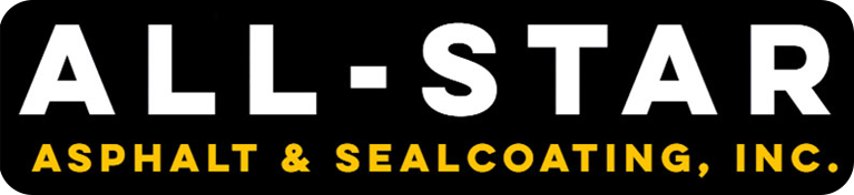 All-Star Asphalt & Sealcoating, Inc. logo in black, white, and gold text