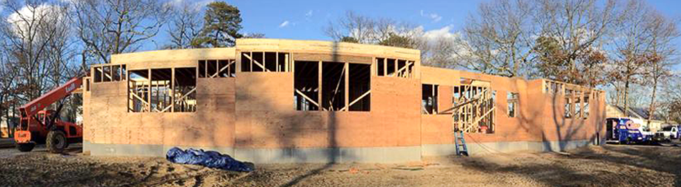 Panorama of construction