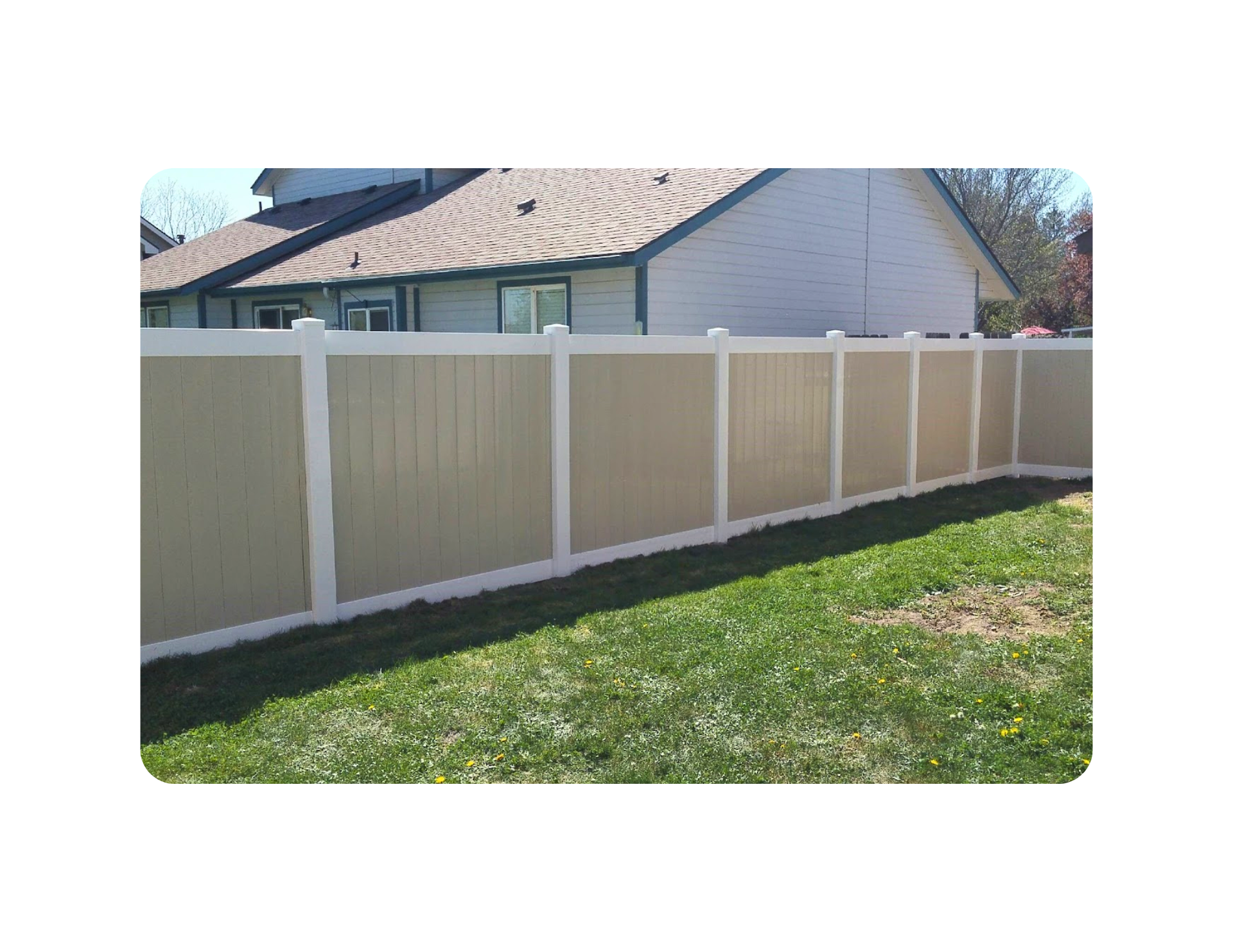 Vinyl fence