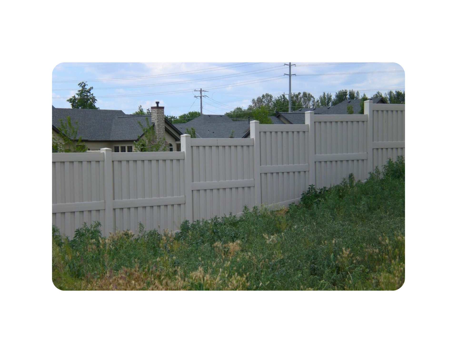 Vinyl fence